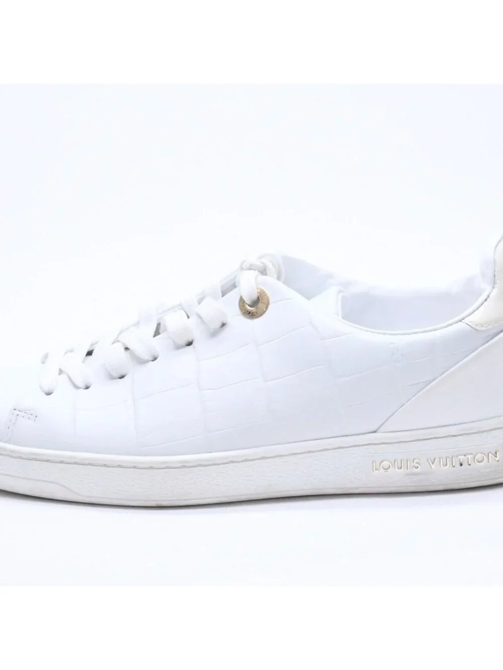Louis Vuitton Sneakers White Ivory Gold 2/1